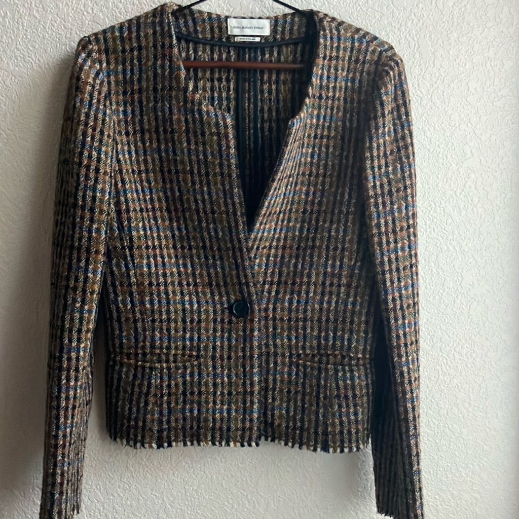 Isabel Marant Etoile Wool Blend Fitted Jacket (Size 8)